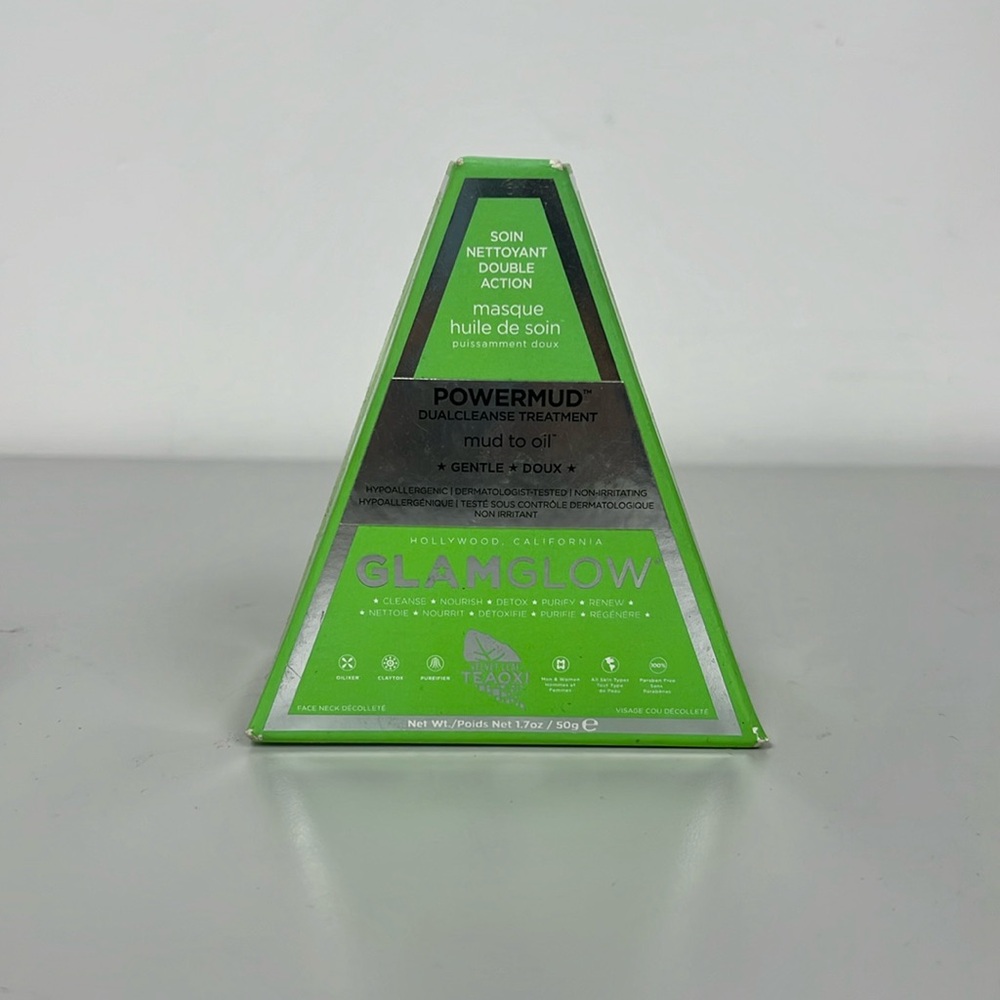 Glamglow Powermud Dualcleanse Treatment  1.7oz/50g New With Box
